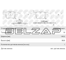 Колодки тормозные BMW 1 (F21),3 (F30),X3 (F25) передние (4шт.), PN0558W, NIBK